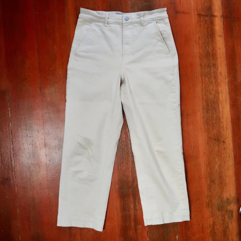 Everlane Straight Leg Crop size 6 Sandstone